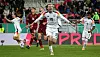 Nick Woltemade bejubelt ein Tor der deutschen U21