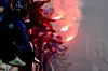 Hansa Rostock Fans mit Pyrotechnik