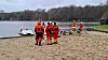 Die Feuerwehr und die DLRG sind am Rantzauer See im Großeinsatz.