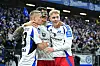 Miro Muheim, Davie Selke und Adam Karabec jubeln