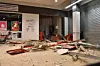 Trümmerfeld: Gleich zwei Geldautomaten sind im Ostkreuz Center gesprengt worden.