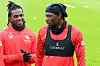 Richmond Tachie und Faride Alidou auf dem Trainingsplatz