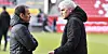 Trainer Jos Luhukay (l.) und Sportchef Andreas Bornemann stellen gemeinsam Weichen.