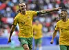 Jackson Irvien jubelt im Trikot der australischen Nationalmannschaft