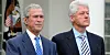 George W. Bush (li.) und Bill Clinton sind wieder im Weißen Haus dabei – zumindest in Gemälde-Form.