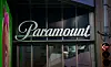 Das Logo von Paramount am Times Square, aufgenommen in Manhattan.