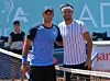 Grigor Dimitrov (r). und Borna Coric bei der Adria-Tour