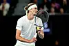 Alexander Zverev kurz vor einem Aufschlag.