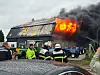 Das Gebäude stand lichterloh in Flammen