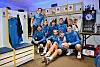 Teambild in der Kabine des SC Victoria