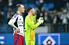 Sebastian Schonlau und Daniel Heuer Fernandes bedanken sich enttäuscht bei den HSV-Fans