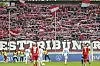Fans von Rot-Weiss Essen im Niederrhein-Pokalfinale gegen Duisburg