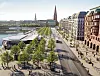 Mehr Platz und viel Grün: So sehen die Pläne für den Jungfernstieg aus.