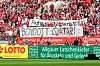 Fans rufen zum Boykott der Weltmeisterschaft in Katar auf.