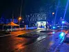 Mann erschießt seinen Nachbarn auf offener Straße: Einsatzkräfte der Polizei am Tatort in Lünen im Landkreis Unna.