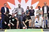 Panikrocker Udo Lindenberg und Fotograf Andreas Muhme bei der Eröffnung des Kultursommers 2021.