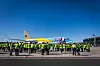 Ein Flugzeug vom Typ Boeing 737-8