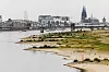 Niedriger Pegelstand des Rheins