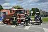 Bei dem Unfall am Sonntagnachmittag wurde eine Motorradfahrerin verletzt.