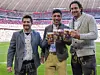 Ex-Bayern-Star Luca Toni (hier im September 2019 mit seinen früheren Kollegen Giovane Elber und Bixente Lizarazu) ist in seiner Villa überfallen worden.