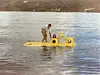 Das U-Boot kurz vorm Abtauchen