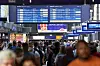 Reisende am Hamburger Hauptbahnhof