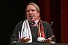 St. Paulis Aufsichtsrätin Sandra Schwedler am Rednerinnenpult