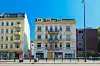 Die Front des Hauses Grindelallee 80