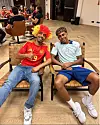 Lamine Yamal mit seinem Vater Mounir Nasraoui
