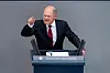 Kanzler Olaf Scholz (SPD) keilte heftig zurück gegen Oppositionsführer Friedrich Merz (CDU).