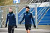 Jonas David mit Sebastian Schonlau im Training