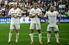 Die Real-Madrid-Legenden Zinedine Zidane, Paco Pavon und Roberto Carlos