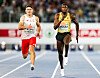 Owen Ansah sprintet neben Dominik Kopec