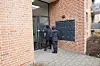Polizeikräfte bei dem Einsatz in einem Neubau in Lohbrügge.