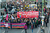 Tausende Menschen nehmen an einer Demonstration in Essen teil.