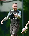 Marvin Knoll bei St. Paulis Trainingsauftakt am Freitag