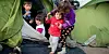 Kinder im Flüchtlingslager von Idomeni zwischen Griechenland und Mazedonien.