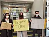 Schülerprotest in Schulbehörde