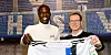 Michael Mutzel mit dem ersten Neuen für die kommende Saison: Der Belgier Amadou Onana kommt aus Hoffenheim.