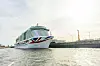 Das Kreuzfahrtschiff „Iona“ liegt im Oktober 2022 im Hamburger Hafen.
