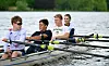 Sebastian Baez und Alejandro Davidovich Fokina im Ruderboot