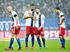 Für den HSV (hier Rick van Drongelen, Lukas Hinterseer, Tim Leibold und Louis Schaub/v.l.) bedeutete das 0:2 gegen den FC St.Pauli einen herben Rückschlag im Aufstiegskampf.