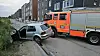 Der VW Golf landete bei dem Unfall in Jenfeld im Straßengraben.