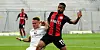 Daniel-Kofi Kyereh (r.) im letzten Saisonspiel zwischen Wehen Wiesbaden und St. Pauli (hier Leo Östigard)