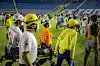 Einsatzkräfte im Stadion in El Salvador