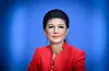 Sahra Wagenknecht bei der Vorstellung ihrer Partei „Bündnis Sahra Wagenknecht - für Vernunft und Gerechtigkeit“ (BSW)