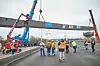 Die Baustelle am künftigen Autobahnkreuz Hamburg-Hafen im Jahr 2024.