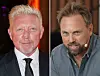Collage von Boris Becker und Steven Gätjen.