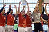 Hamburger Handballer feiern die Meisterschaft