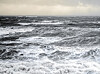 Das stürmische Meer.